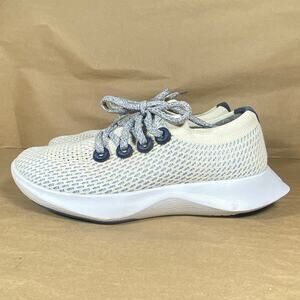 Allbirds Tree Dashers TD Running Shoes Women’s Size 6.5 White Pale Blue Sneakers
